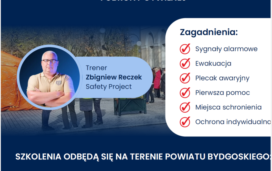 Bezpłatne szkolenia z ochrony ludności w Powiecie Bydgoskim