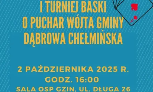 Zdjęcie do  I Turniej Baśki o Puchar W&oacute;jta Gminy Dąbrowa Chełmińska Radosława Ciechackiego