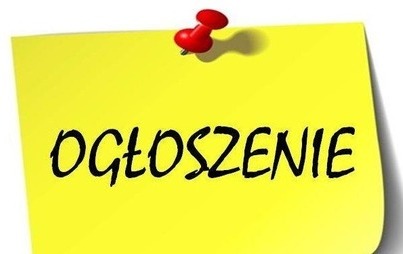 Zdjęcie do OGŁOSZENIE