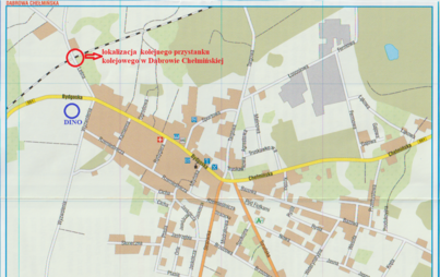 Zdjęcie do Kolejny przystanek PKP - DĄBROWA CHEŁMIŃSKA CENTRUM